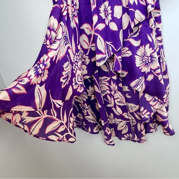 ZARA Floral Printed Asymmetric Skirt Size Small - Picture 3 of 11